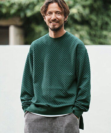 【CAMBIO(カンビオ)】Diamond Quilt Cut sew Pullover プルオーバー(A31024cmb)(4.0)