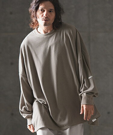 Rakuten - 【GLIMCLAP(グリムクラップ)】Honeycomb pile oversized pullover カットソー(17-113-gla-ce)