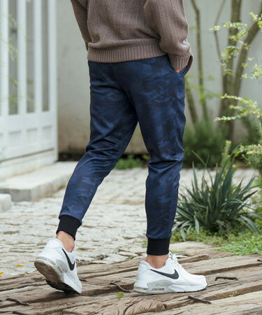 【CAMBIO(カンビオ)】カモフラージュジャージスリムパンツ(CMB-R0097)