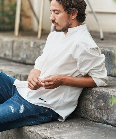 【felkod(フィルコッド)】Fine Ribbed Corduroy Band Collar S