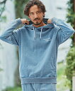 【1minute 1second(ワンミニットワンセカンド)】heavy weight knit denim parka with print パーカー(1M24A070)(4)