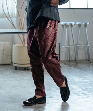 【CAMBIO(カンビオ)】Paisley Two Tuck Pants ジョガーパンツ(CAM24AW-006)