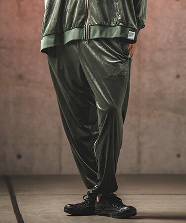 【GLIMCLAP(グリムクラップ)】Velor fabric jogger pants ジョガーパンツ(17-145-gla-ce)