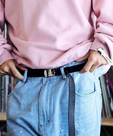 【ADAM PATEK(アダムパテック)】suede long GI belt ベルト(AP2429010)
