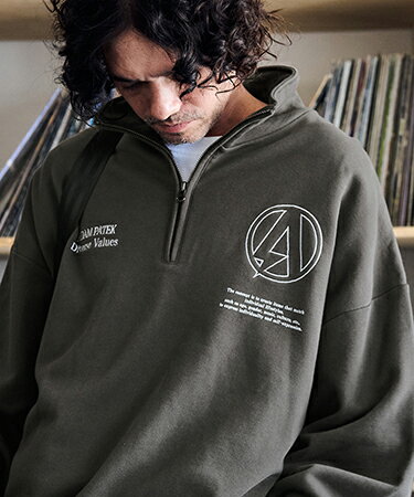 Rakuten - 【ADAM PATEK(アダムパテック)】logo half zip stand pullover プルオーバー(AP2424007)
