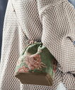 【ANGENEHM(アンゲネーム)】Gobelin fabric drawstring bag 巾着バッグ(AG03-053ace)