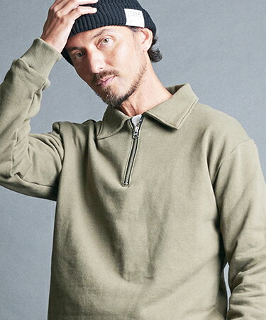 樂天商城 - 【Magine(マージン)】ORGANIC SWEAT HALF ZIP SHIRTS ハーフジップスウェットシャツ(2432-044)