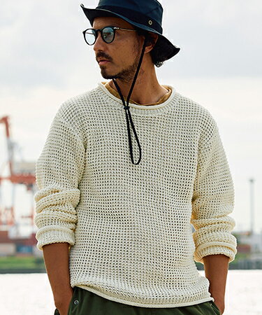 【wjk】GIMA roll crew knit クルーネックニット(6878 kc62f)