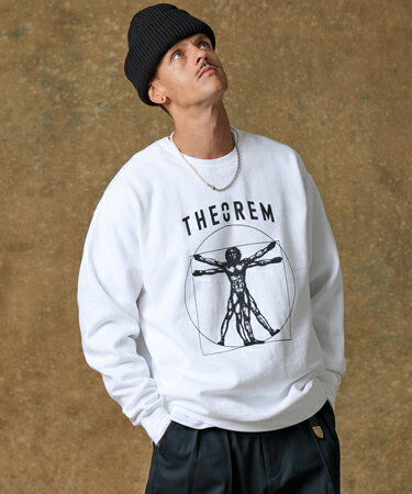 樂天商城 - 【THEOREM(セオレム)】Printed Pigment Sweat（Vitruvianus）スウェット(TRM24-T023A)