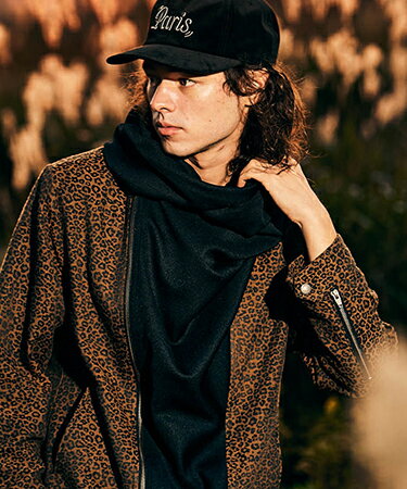 【glamb(グラム)】STUNN Drape Neck Jacket スタンドレープネックジャケット(GB0125-JKT01)