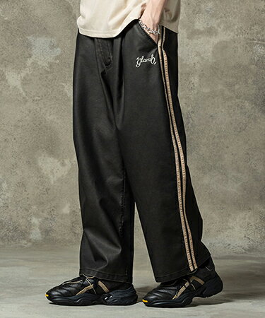 Rakuten - 【glamb(グラム)】Synth Leather Track Pants シンセレザートラックパンツ(GB0125-P07)