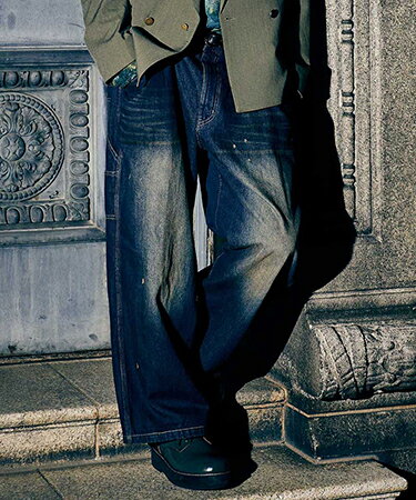 【glamb(グラム)】Red Dirt Work Denim レッドダートワークデニムパンツ(GB