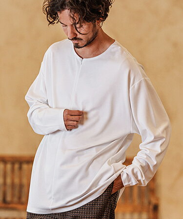 CAMBIO(ӥ)Zip Henley Neck Ponti Cut sew ݥåȥ(S41825cmb)