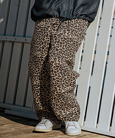 【CAMBIO(カンビオ)】Leopard Gobelin Wide Straight Pants ワイドストレートパンツ(S42525cmb)