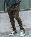 【CAMBIO(カンビオ)】Distressed Camouflage Print Sweat Jodhpurs Pants スウェットパンツ(S43125cm...