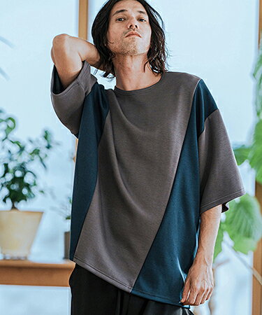 Rakuten - 【CAMBIO(カンビオ)】配色切り替えポンチカットソー(CMB-R0140)