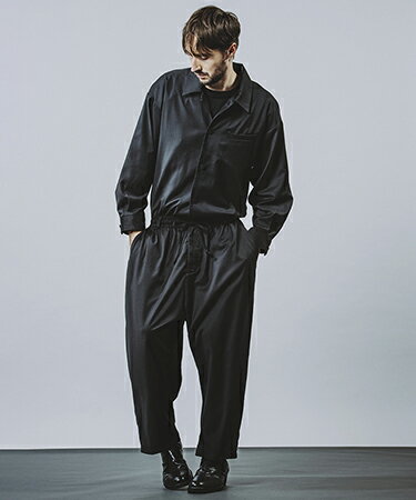 【NO ID.(ノーアイディー)】ギャザードレープオールインワン(456006-946P)