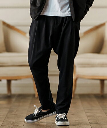 【CAMBIO(カンビオ)】Two Tuck Sarrouel Slacks サルエルパンツ(S45125cmb)