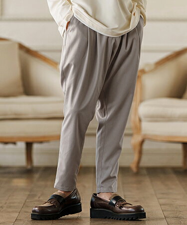 【CAMBIO(カンビオ)】Two Tuck Sarrouel Slacks サルエルパンツ(S45125cmb)