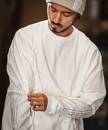 楽天CAMBIO【wjk reluxe】drop shoulder long sleeve cut sew ロンT（WR25S-26）