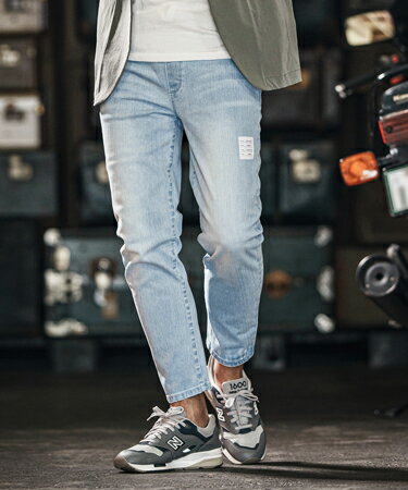 【wjk reluxe】tight knit denim tapered easy pants デニムイージーパンツ(WR25S-05)