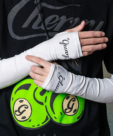 【glamb(グラム)】【予約販売5月上旬〜中旬入荷】Spin Logo Arm Cover スピンロゴアームカバー(GB0225-AC04)