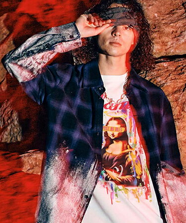 樂天商城 - 【glamb(グラム)】Glitter Check Shirt グリッターチェックシャツ(GB0225-SH04)