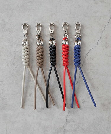 【SENTI(センティ)】【予約販売ご注文から1ヶ月後出荷】LEATHER BRAID KEYCHAIN レザーブレードキーホ..