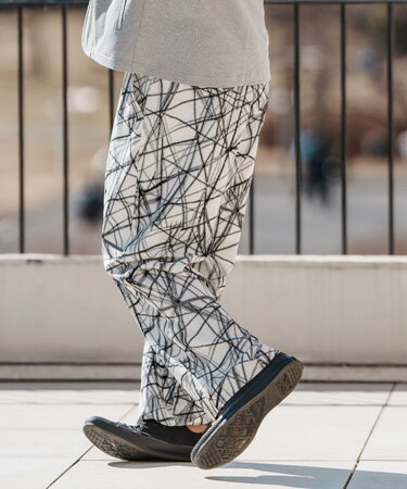 樂天商城 - 【CAMBIO(カンビオ)】Radiation Pattern Wide Straight Pants ワイドストレートパンツ(S46025cmb)