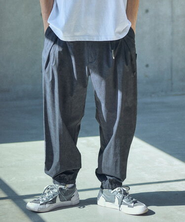 Rakuten - 【ADAM PATEK(アダムパテック)】uneven dyeing tuck relax pants ナイロンタックパンツ(AP2518003)