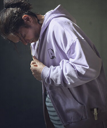 【ADAM PATEK(アダムパテック)】pigment dyeing zip hoodie ジップ ...