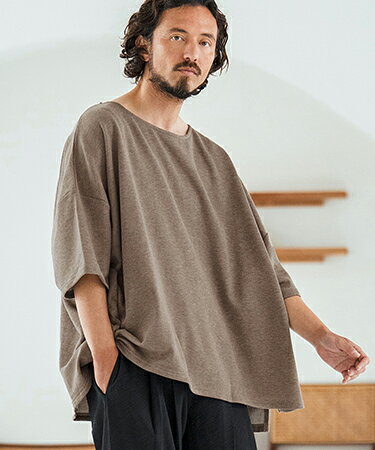 【Magine(マージン)】Mini Sweat Fabric Boat Neck Pullover ボートネックTシャツ(MGN-252-013)