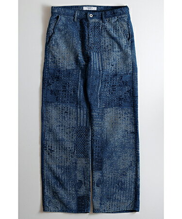 Rakuten - 【FDMTL(ファンダメンタル)】BORO JAQUARD WIDE PANTS RINSE ワイドパンツ(FA25PN37R)
