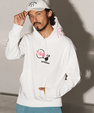 Rakuten - 【seventy seven(セブンティセブン)】middle onz sweat P-O hoodie (77rabbit) パーカー(7725S200)