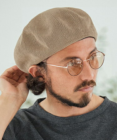 【CAMBIO(カンビオ)】Linen Blend Thermo Beret ベレー帽(NF-251-BO012)