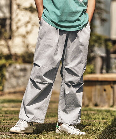 【CAMBIO(カンビオ)】綿バイオストライプ膝タックパンツ(25050CM)