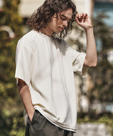 Rakuten - 【CAMBIO(カンビオ)】フェイクレイヤードTシャツ
