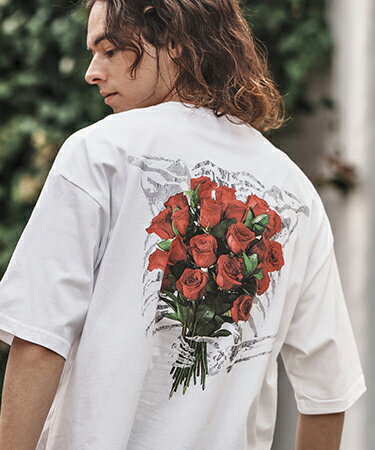 Rakuten - 【CAMBIO(カンビオ)】プリントTビッグ_Under the rose Tシャツ(2501104MCB)