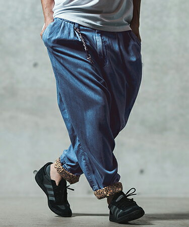 Rakuten - 【GLIMCLAP(グリムクラップ)】Color scheme design & balloon silhouette pants-light ounce denim- デニムパンツ(18-055-gls-cf)