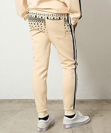 Rakuten - 【STUD MUFFIN(スタッドマフィン)】 T-Rストレッチポンチ スターノルディックフロッキー ラインリブパンツ(524-06284)