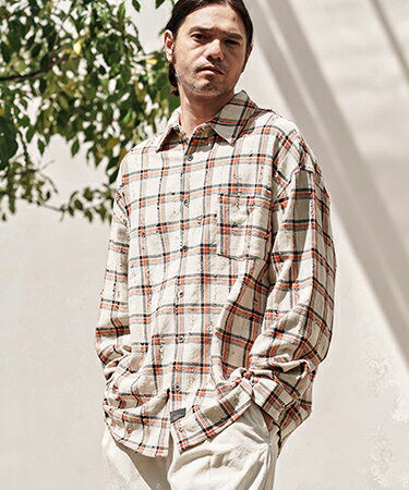 樂天商城 - 【CAMBIO(カンビオ)】Distressed Check Shirts チェックシャツ(PF-251-026)