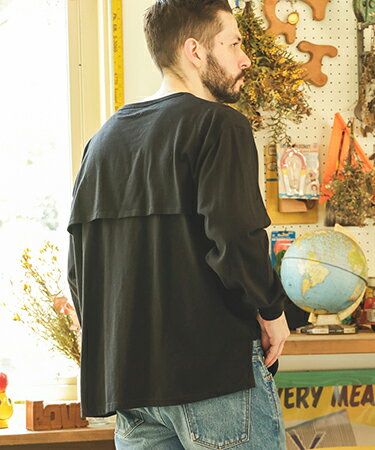 【MROLIVE(ミスターオリーブ)】88-12 VINTAGE MATERIAL -VENTILATION L-S T-SHIRT カットソー(M253112)