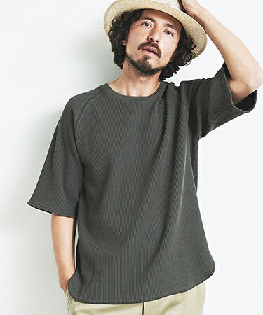 Rakuten - 【Magine(マージン)】CTN WAFFLE RAGLAN C-N TEE S-S ラグランスリーブTシャツ(2522-008)