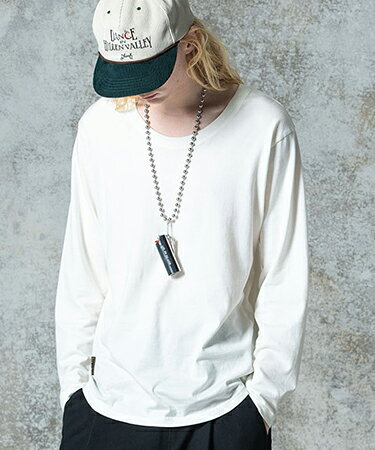 【glamb(グラム)】Loose Neck Long Sleeves T-Shirt ルーズネックロングスリーブTシャツ(GB0325-CS17)