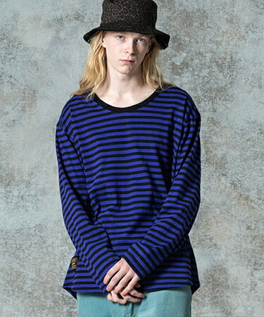 【glamb(グラム)】Loose Neck Long Sleeves T-Shirt ルーズネックロングスリーブTシャツ(GB0325-CS17)