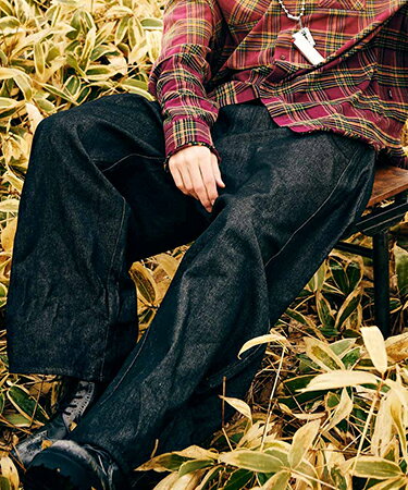 【glamb(グラム)】Oval Baggy Denim オーバルバギーデニム パンツ(GB0325-P07)