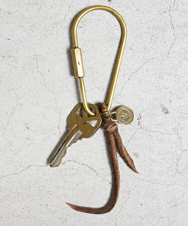 【VIVIFY(ビビファイ)】【予約販売ご注文から1ヶ月半後出荷】 Brass Karabinar w-Cion & Leather strap カラビナキーホルダー(VFO-127)
