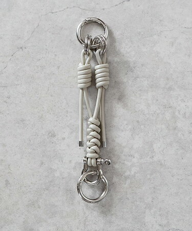 【SENTI(センティ)】【予約販売ご注文から1ヶ月後出荷】 LEATHER BRAID KEY RING - レザーブレード キ..