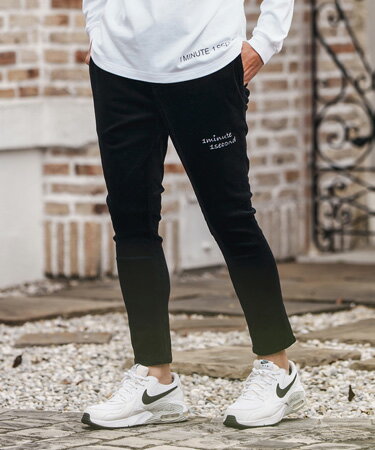 Rakuten - 【1minute 1second(ワンミニットワンセカンド)】corduroy pants with cursive embroidery コーデュロイパンツ(1M25A020)