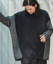 【CAMBIO(カンビオ)】【予約販売8月中旬~下旬入荷】 Switch Jacquard Ponti Cut sew カットソー(A51025cmb)